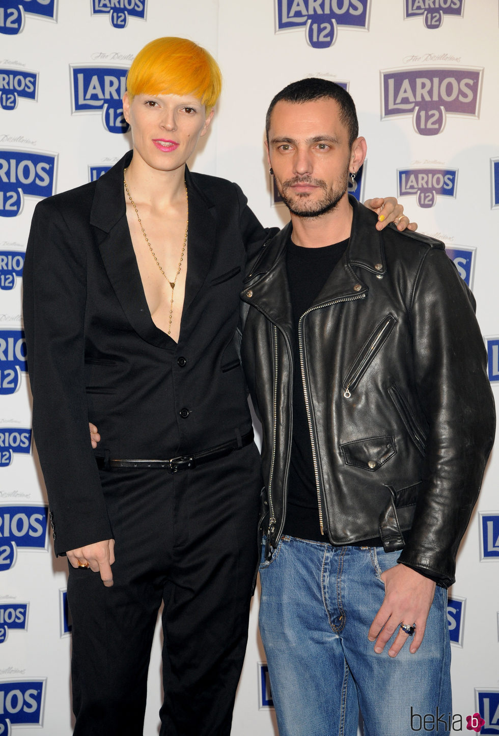 David Delfín y  su gran amiga y musa Bimba Bosé