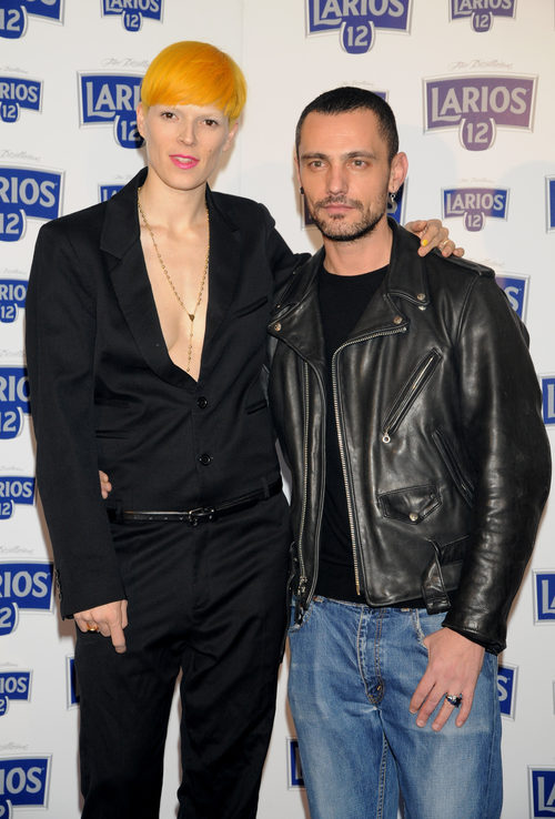 David Delfín y  su gran amiga y musa Bimba Bosé