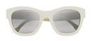 Modelo blanco de la nueva colección primavera/verano 2017 de gafas de sol vintage de Loewe