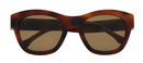 Modelo marrón de la nueva colección primavera/verano 2017 de gafas de sol vintage de Loewe