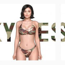 Kylie Jenner presenta su nueva colección de camuflaje
