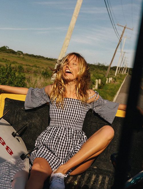 Vestido de cuadro vichy de la colección verano 2017 de Free People