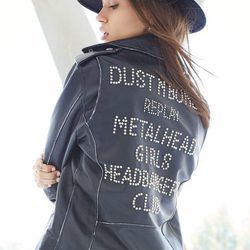 Biker con detalle de letras de la colección 'Rebels & Heroes' Otoño/Invierno 2017/2018 de Replay