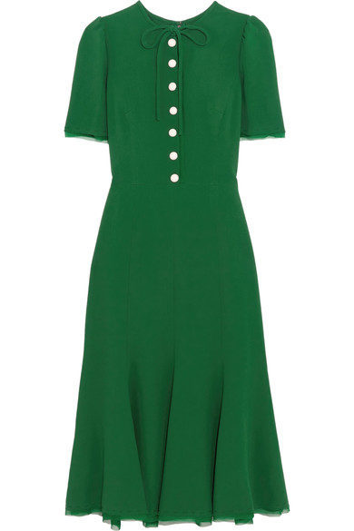 Vestido verde 'Kate Middleton' de la colección otoño/invierno 2016 de Dolce&Gabbana