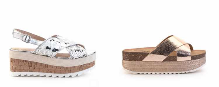 Sandalias con plataforma  de la nueva colección de verano 2017 de Merkal