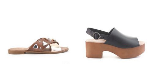 Sandalias y zuecos de la nueva colección de verano 2017 de Merkal