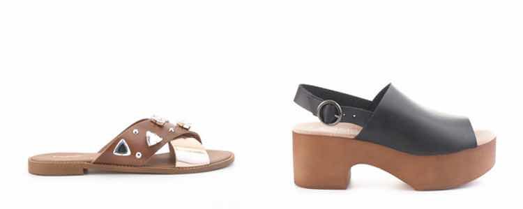 Sandalias y zuecos  de la nueva colección de verano 2017 de Merkal