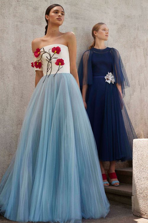 Vestidos de tul  en la Colección Resort 2018 de Carolina Herrera