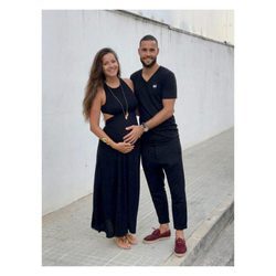 Malena Costa posa junto a su marido Mario Suárez