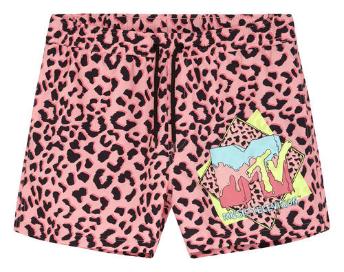 Pantalones cortos de estampado animal rosa de la colección colaborativa 'ASOS x MTV'