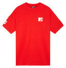 Camiseta roja con logo de MTV de la colección colaborativa 'ASOS x MTV'