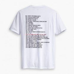 Camiseta blanca de Levi's Pride Collection 2017