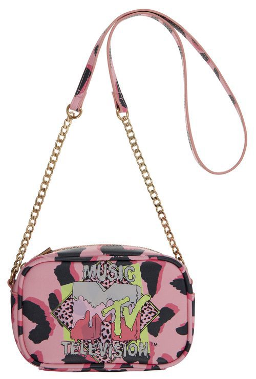 Bolso con estampado animal rosa de la colección colaborativa 'ASOS x MTV'