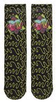 Calcetines negros con estampado verde neón de la colección colaborativa 'ASOS x MTV'