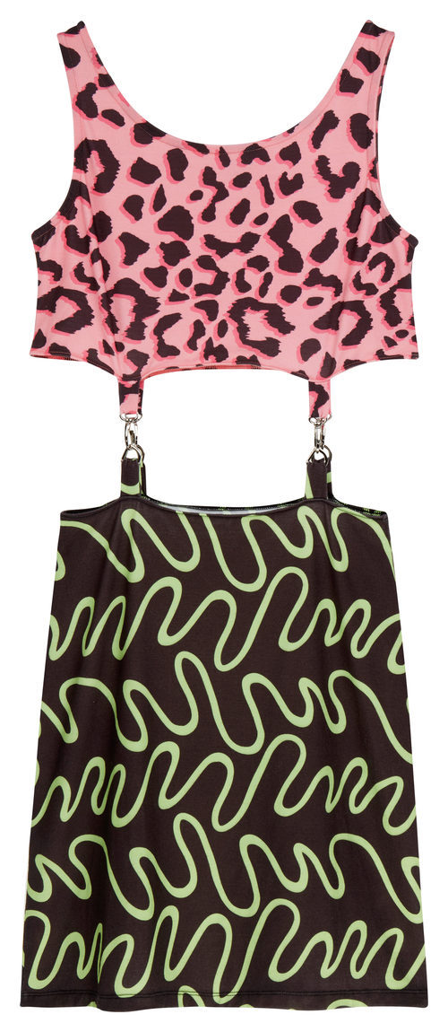 Vestido dos piezas estampado de la colección colaborativa 'ASOS x MTV'