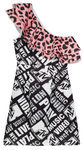 Vestido con volante estampado de la colección colaborativa 'ASOS x MTV'