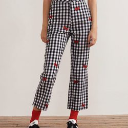 Pantalón con estampado vichy de la colección de Hello Kitty para Lazy Oaf