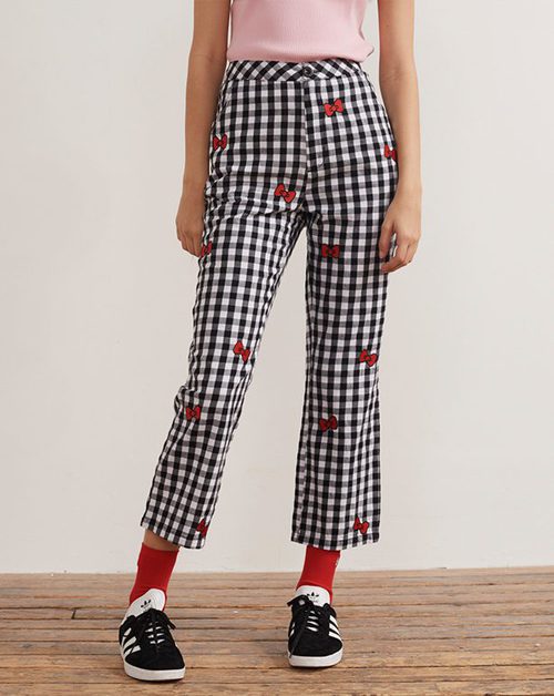 Pantalón con estampado vichy de la colección de Hello Kitty para Lazy Oaf