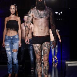 Ropa interior de la colección 'Ecléctico' de la firma AmorAmargo en la 20 edición de la pasarela 080 de Barcelona
