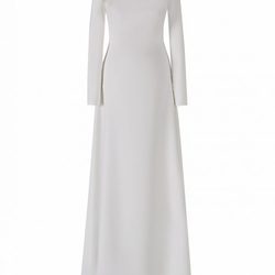 Vestido con cuello en pico de la colección Atelier 2018 de Pronovias
