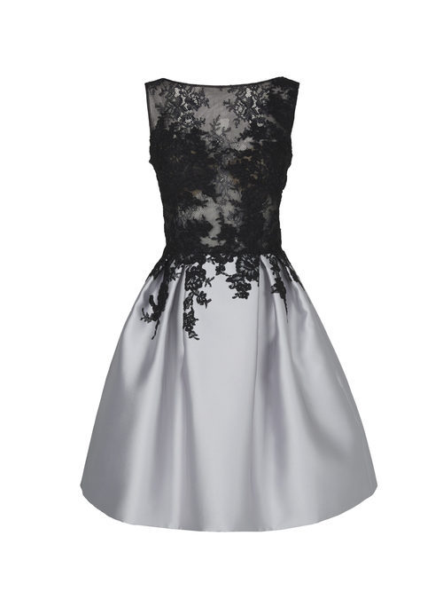 Vestido corto negro de la nueva colección de fiesta de Pronovias 2018