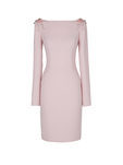 Vestido corto rosa pastel de la nueva colección de fiesta de Pronovias 2018