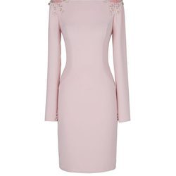 Vestido corto rosa pastel de la nueva colección de fiesta de Pronovias 2018