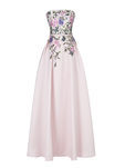 Vestido largo rosa pastel de la nueva colección de fiesta de Pronovias 2018
