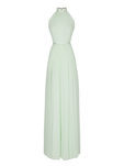 Vestido largo verde menta de la nueva colección de fiesta de Pronovias 2018