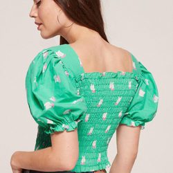 Top con estampado de colección vintage 2017 de Reformation