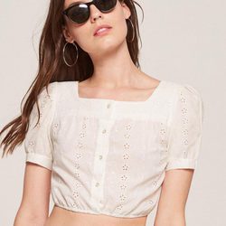 Top blanco de la colección vintage 2017 de Reformation