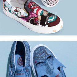 Vans vaqueras y de estampado  brillante diseñadas por Marc Jacobs