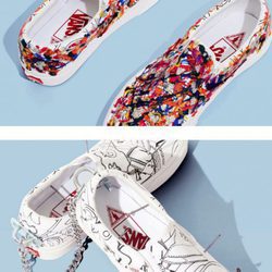 Vans con dibujos abstractos diseñadas por Marc Jacobs
