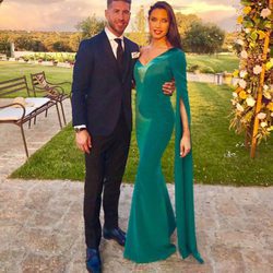 Sergio Ramos Y Pilar Rubio en la boda de Lucas Vázquez