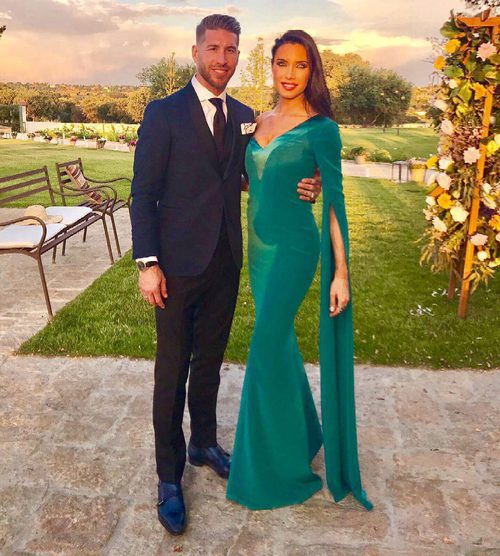 Sergio Ramos Y Pilar Rubio en la boda de Lucas Vázquez