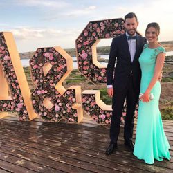 Helen Lindes en la boda de Sergio Tull