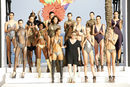 Modelos con Nuria Sardá en el desfile de Andrés Sardá para la colección 'High Season' en MBFW IBIZA