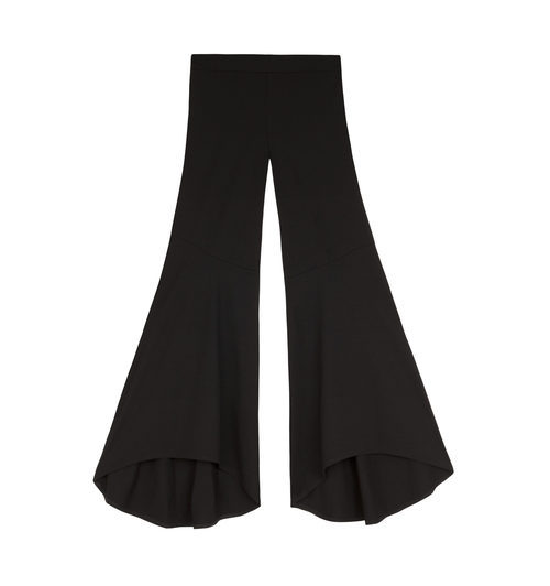 Pantalón negro acampanado de Bershka de la colección de verano 2017
