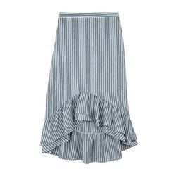 Falda a rayas con volantes de Bershka de la colección de verano 2017