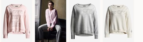 Sudaderas femeninas de la colección de Robbie Williams y MARCO O' POLO