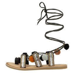Sandalias boho con pompones multicolores de la colección 'Bali' de Gioseppo