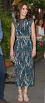 Kate Middleton con vestido con estampado de pájaros