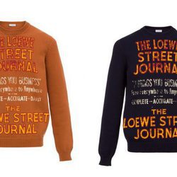 Jerséis  de la colección ' Street Journal' de Loewe 2017