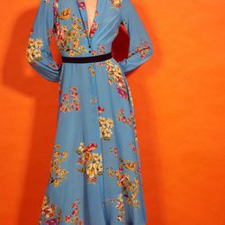 Vestido midi estampado de la colección 'Heaven' de Dolores Promesas