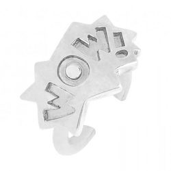 Anillo con diseño 'Wow' en plata de la colección ' The Powerpuff Girls x Apodemia'