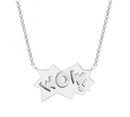 Colgante con diseño 'Wow' en plata de la colección ' The Powerpuff Girls x Apodemia'
