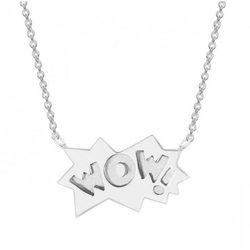 Colgante con diseño 'Wow' en plata de la colección ' The Powerpuff Girls x Apodemia'