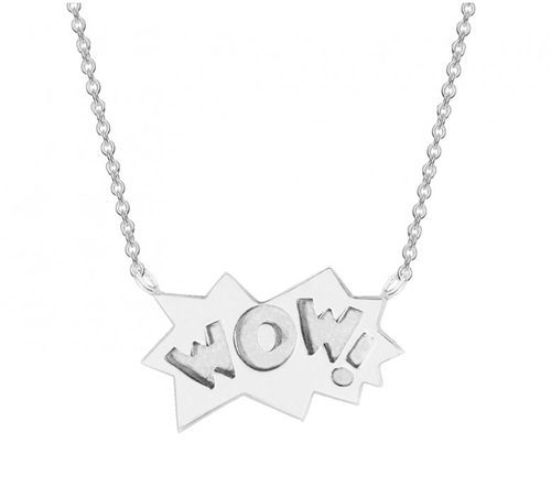 Colgante con diseño 'Wow' en plata de la colección ' The Powerpuff Girls x Apodemia'