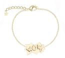 Pulsera con diseño 'Wow' en oro de la colección ' The Powerpuff Girls x Apodemia'