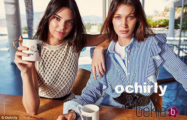 Kendall Jenner y Bella Hadid naturales en la última campaña de Ochirly 2017
